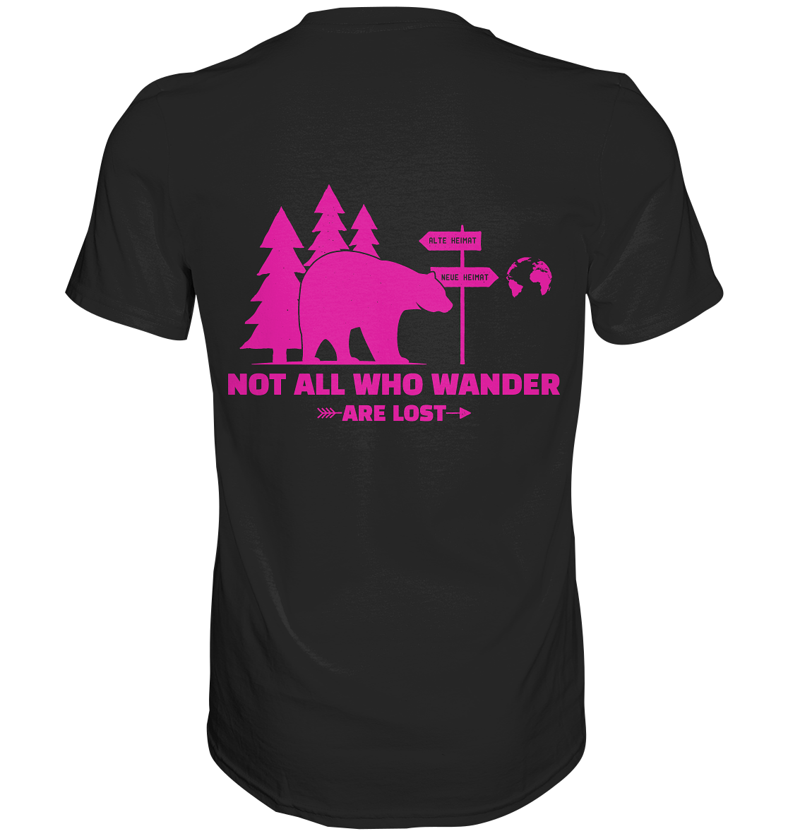 Wanderbär Pink | T-Shirts - Premium Shirt