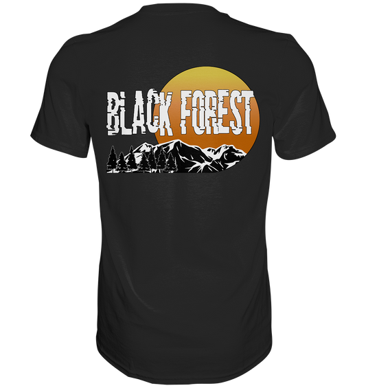 Black Forest | Unisex T-Shirt Rückendruck - Premium Shirt