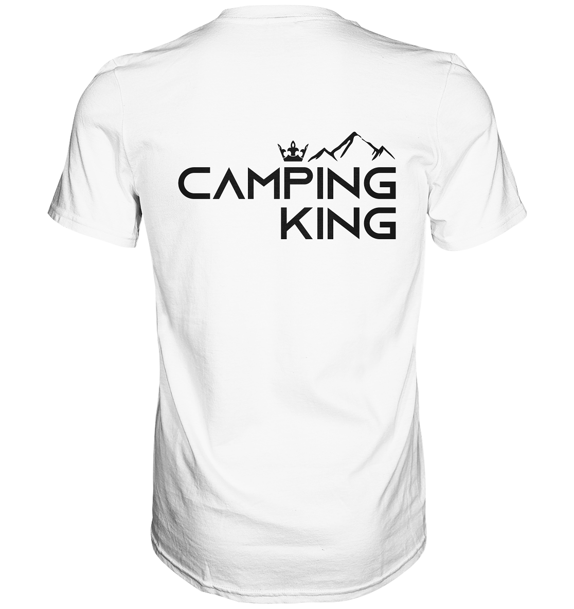 Camping King | Premium T-Shirt Rückendruck