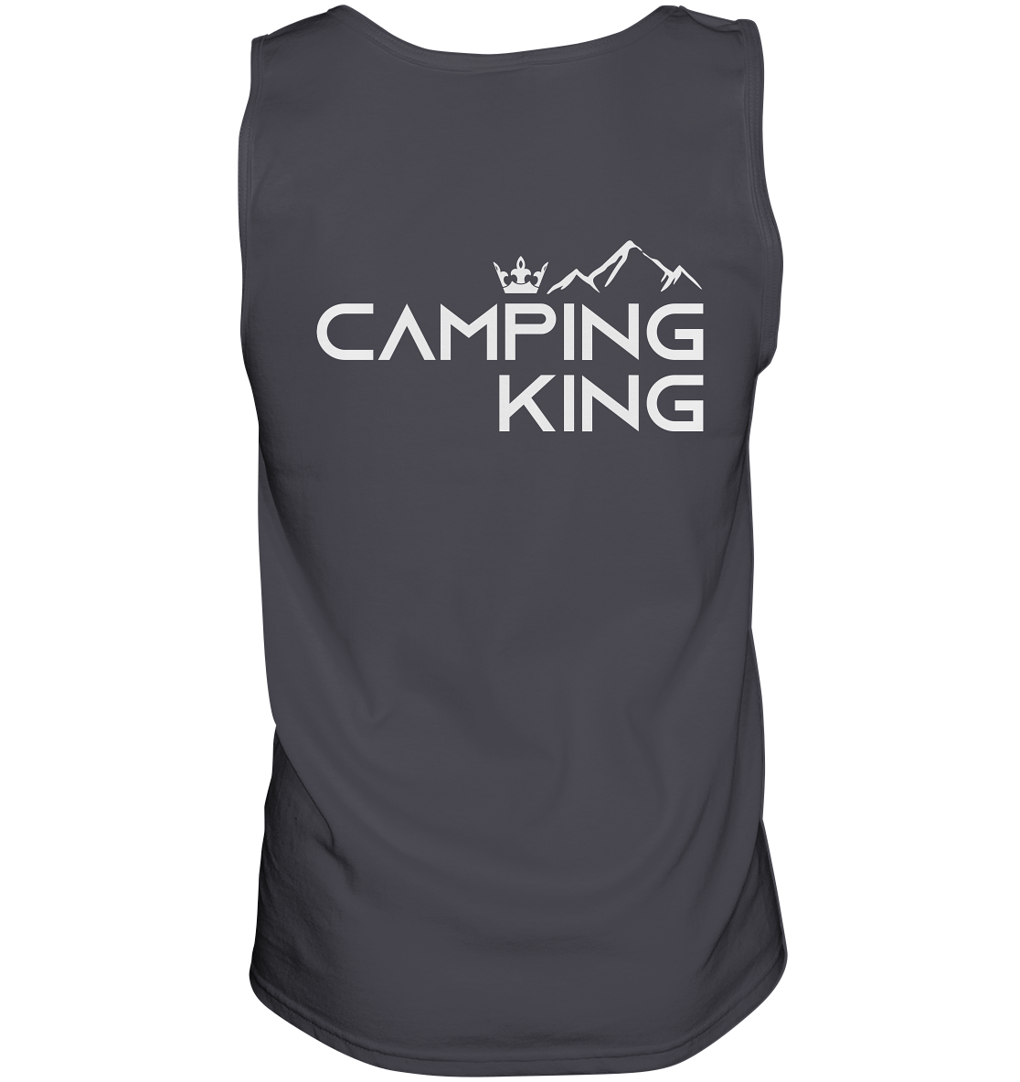 Camping King | Organic Tank Top Rückendruck