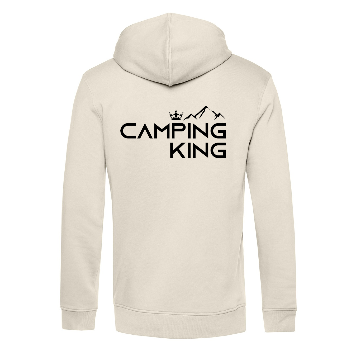 Camping King | Organic Hoodie Rückendruck