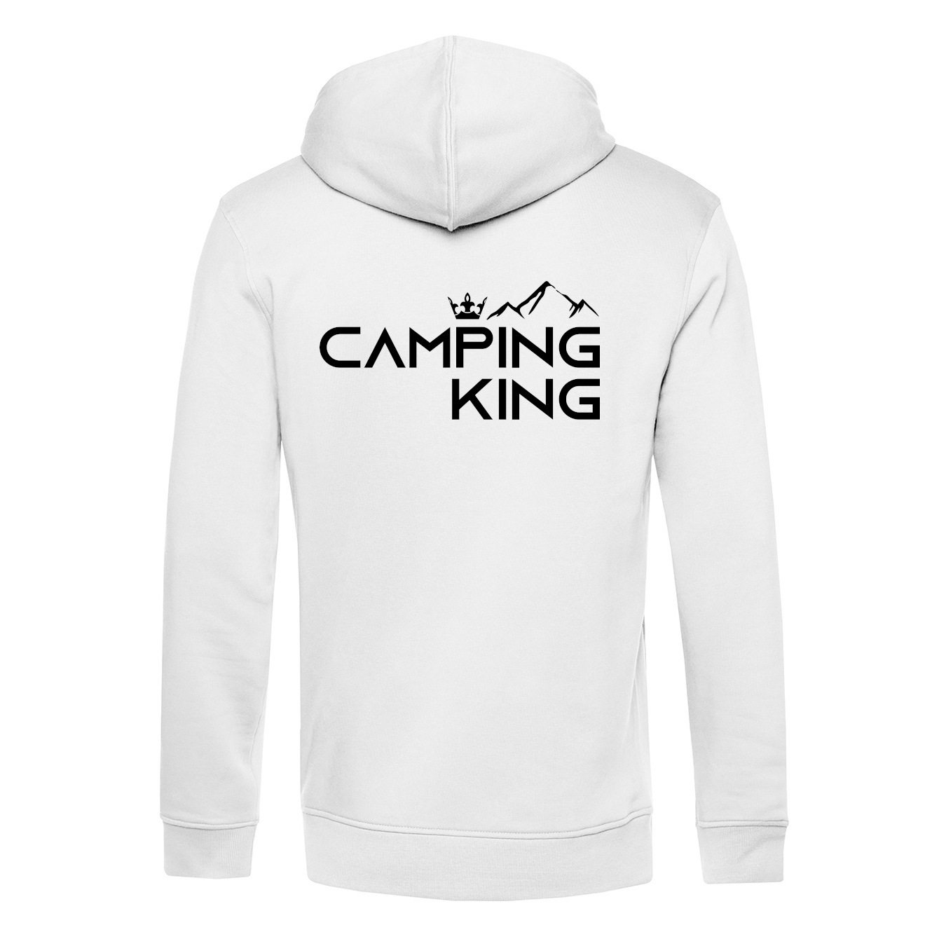 Camping King | Organic Hoodie Rückendruck