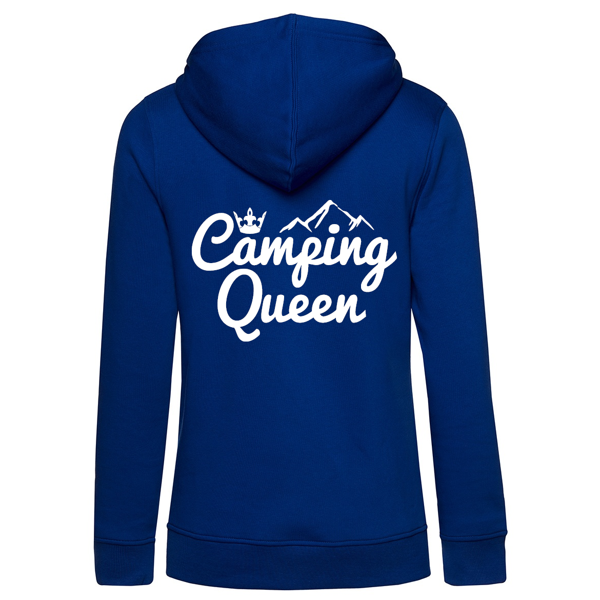 Camping Queen | Organic Zip-Hoodie Rückendruck