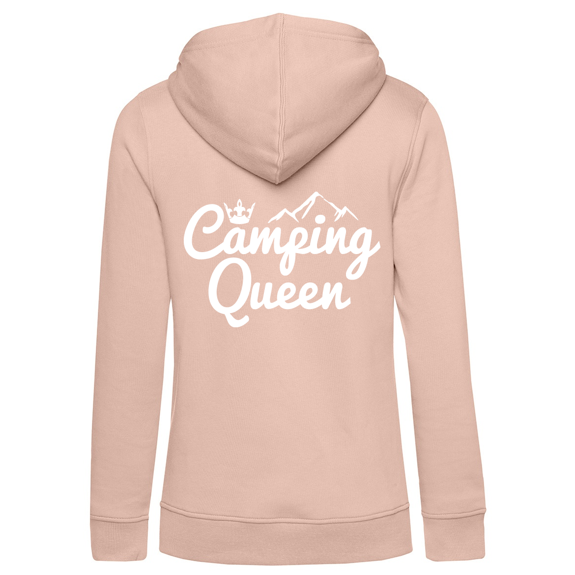 Camping Queen | Organic Zip-Hoodie Rückendruck