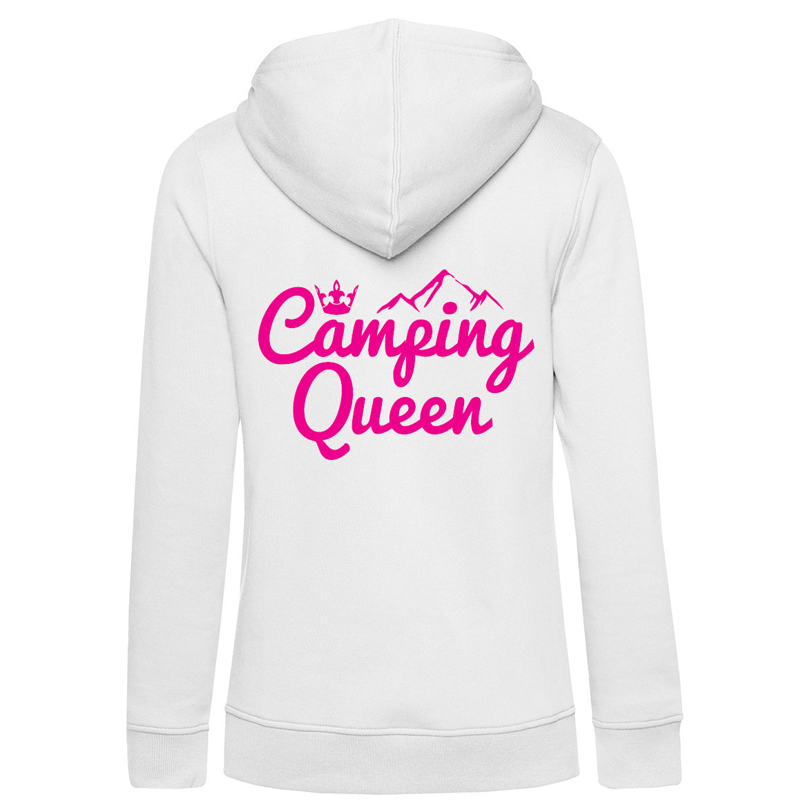 Camping Queen | Organic Zip-Hoodie Rückendruck