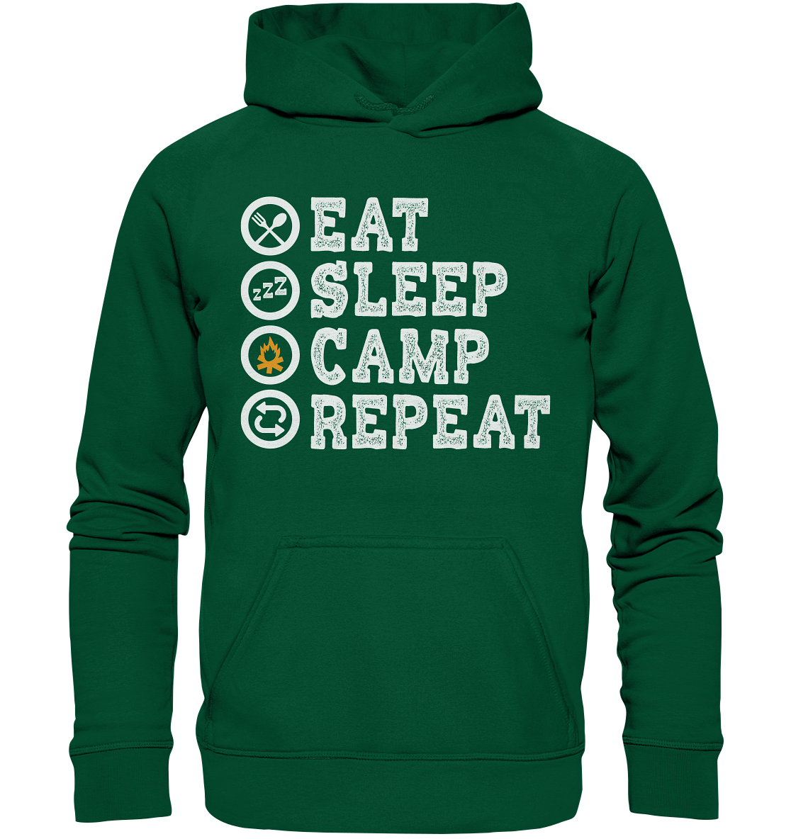 Eat Sleep Camp Repeat | Organic Hoodie