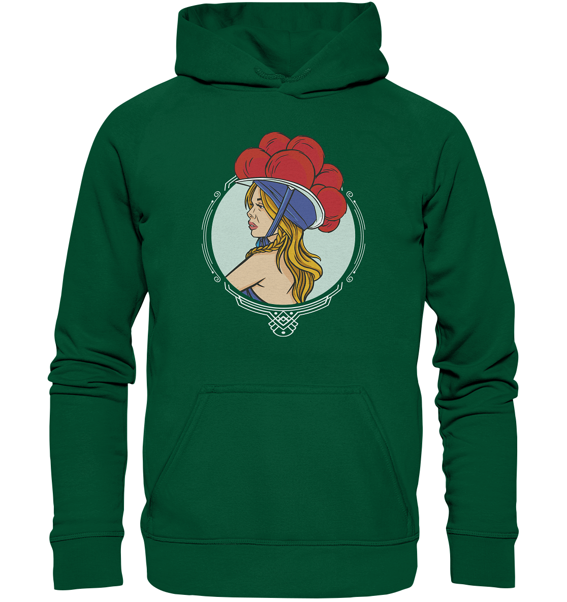 Schwarzwälderin mit Bollenhut | Organic Hoodie