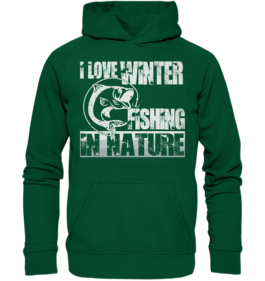 I Love Winter Fishing In Nature | Unisex Hoodie