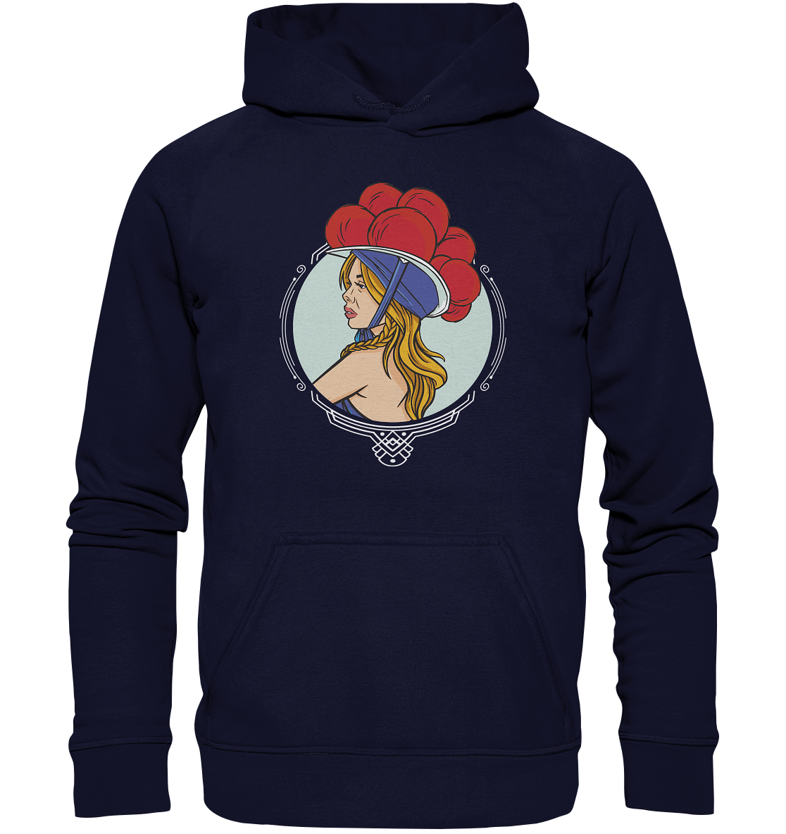 Schwarzwälderin mit Bollenhut | Organic Hoodie