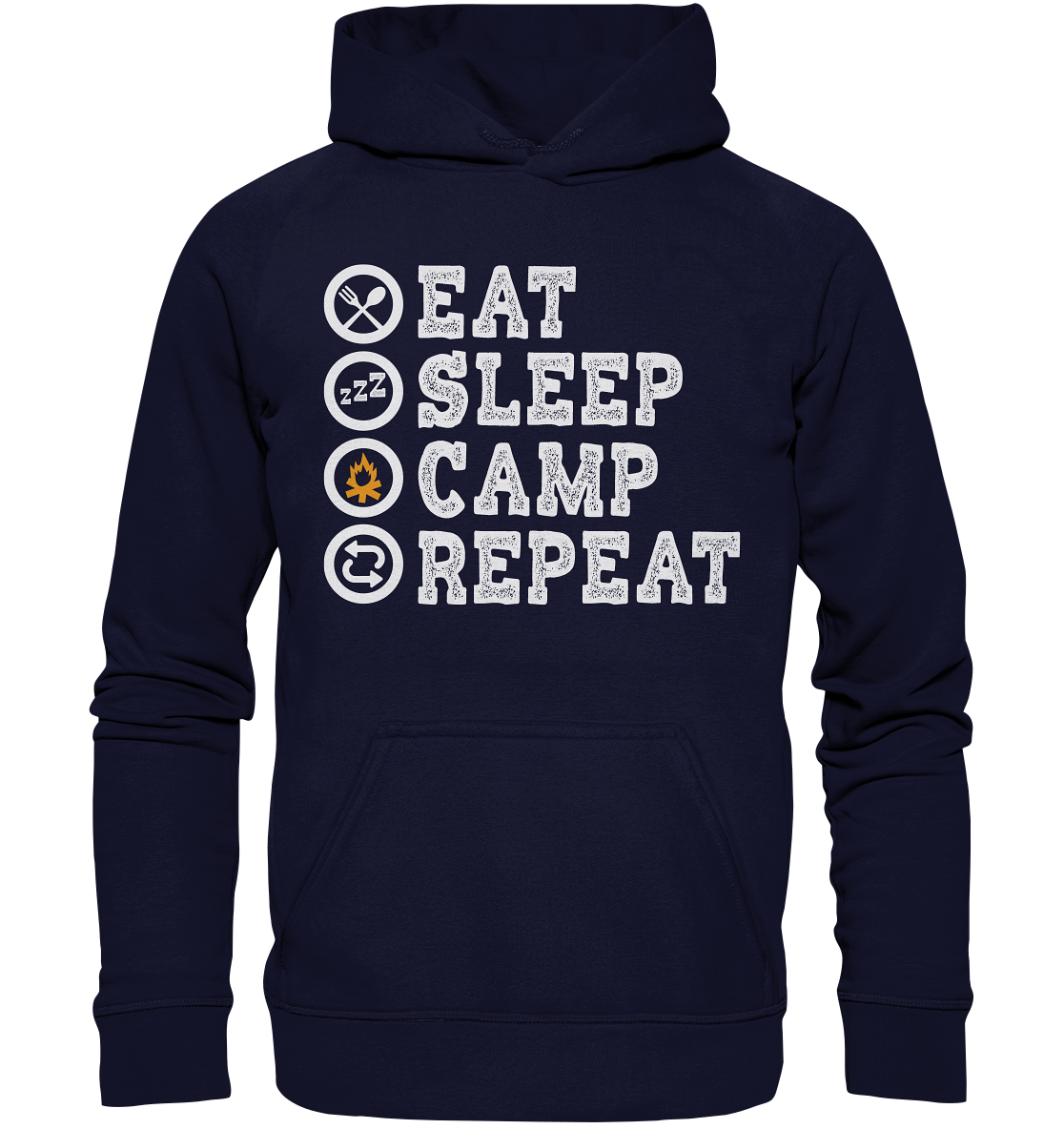 Eat Sleep Camp Repeat | Organic Hoodie