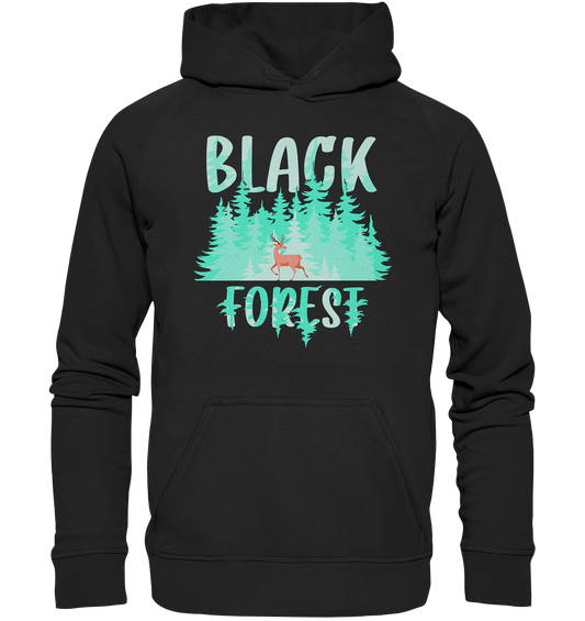 Black In The Forest | Organic Hoodie