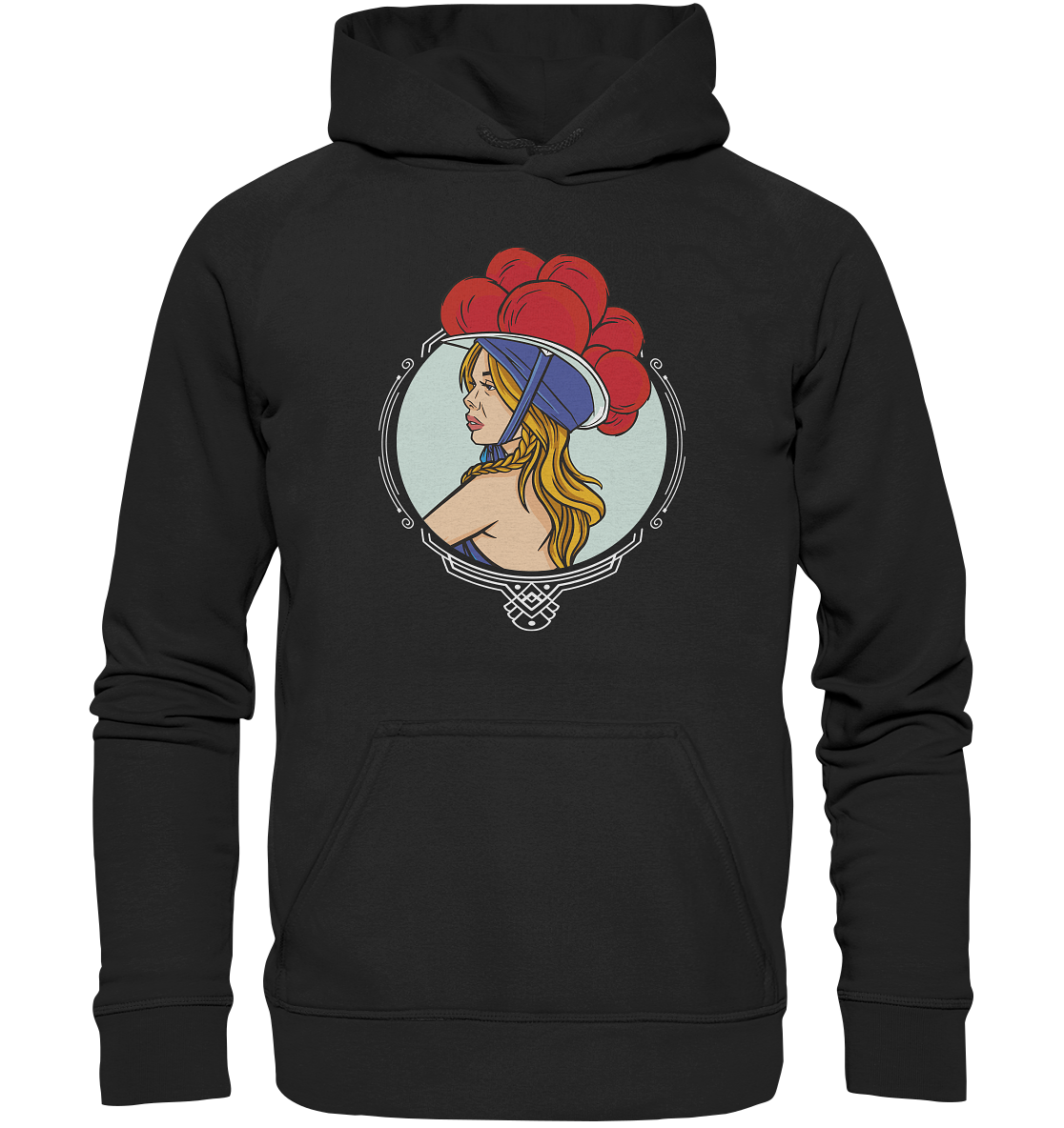 Schwarzwälderin mit Bollenhut | Organic Hoodie