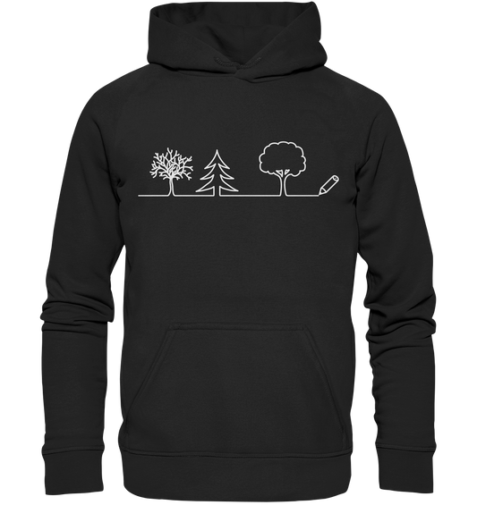 Bäume zeichnen | Organic Hoodie