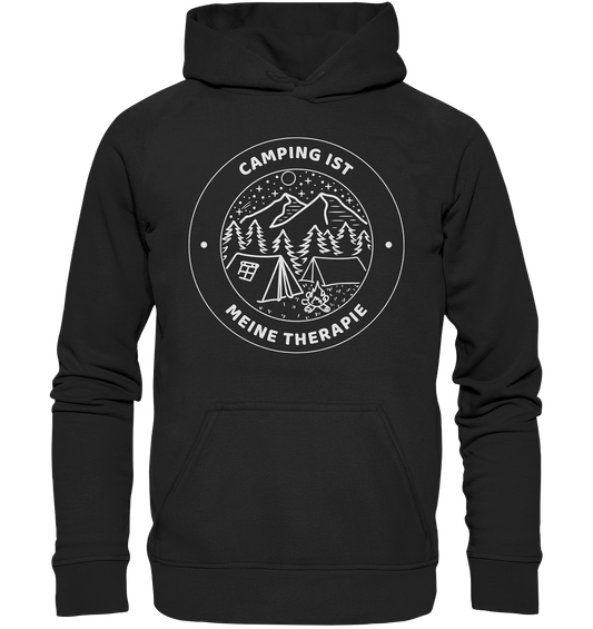 Camping ist meine Therapie | Organic Hoodie