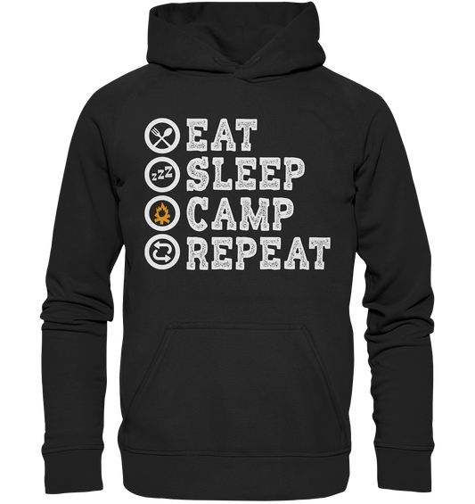 Eat Sleep Camp Repeat | Premium Organic Hoodie