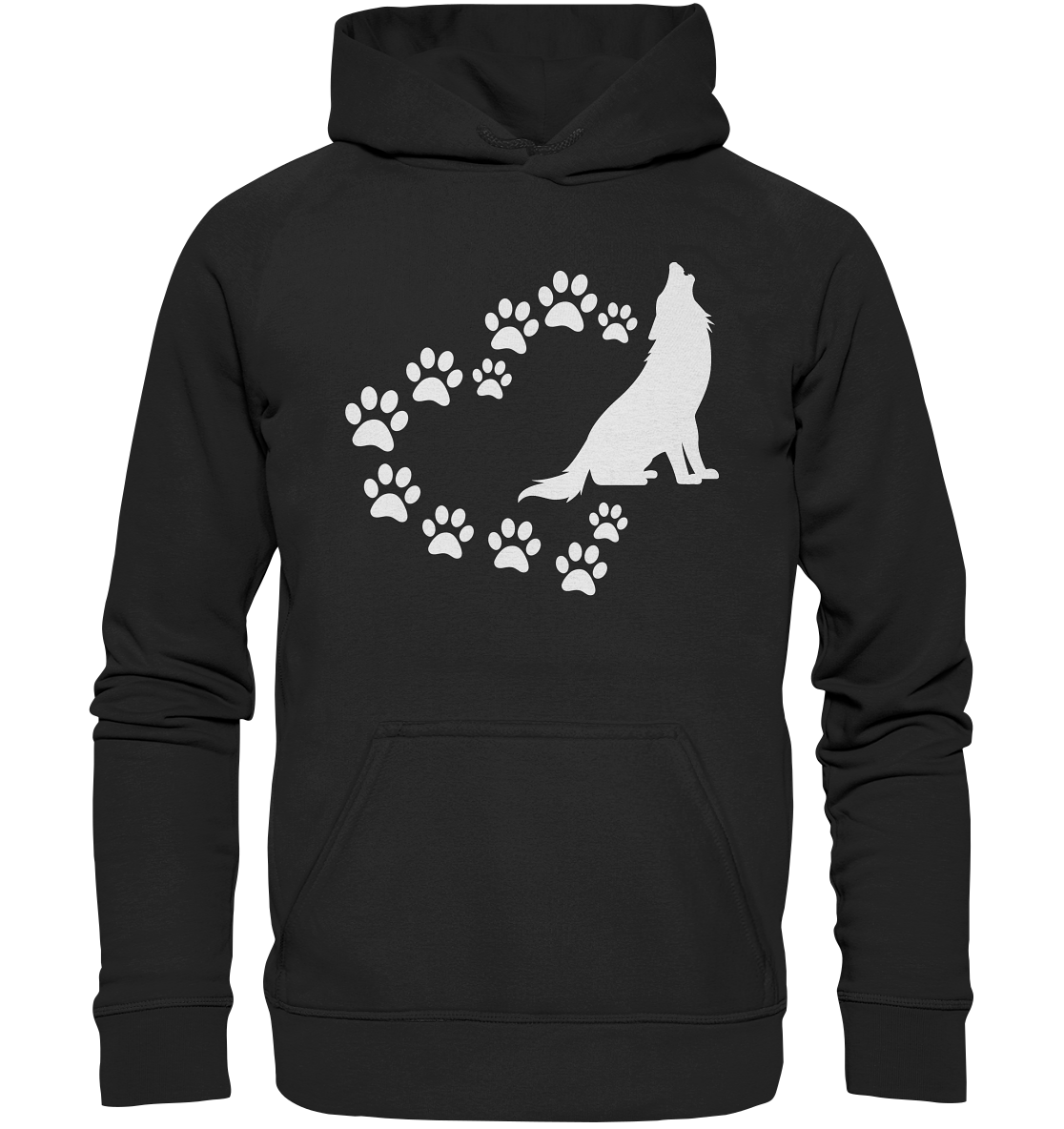 Herz mit Wolf | Unisex Hoodie - Basic Unisex Hoodie