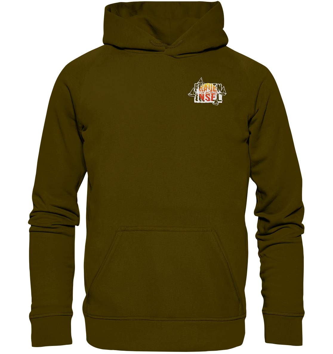 Fraueninsel Chiemsee | Organic Hoodie Front- & Rückendruck