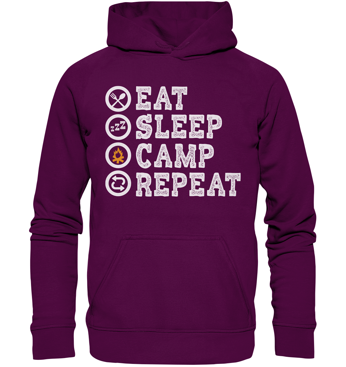 Eat Sleep Camp Repeat | Organic Hoodie