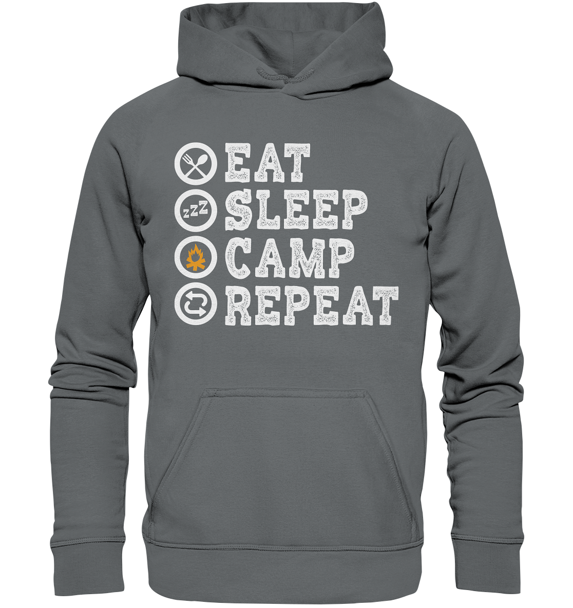 Eat Sleep Camp Repeat | Organic Hoodie