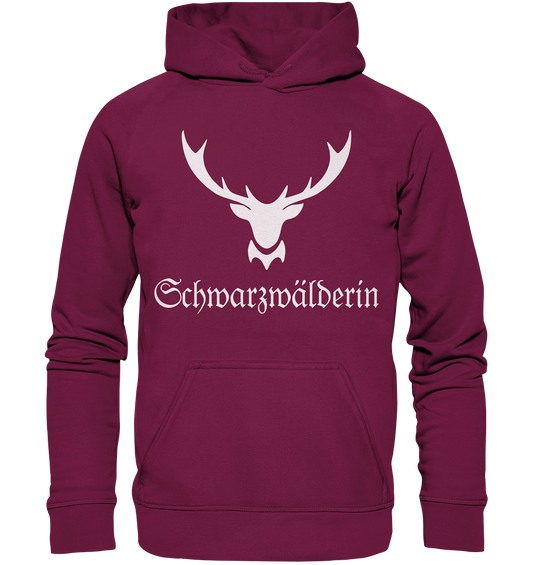 Schwarzwälderin Hirschgeweih | Organic Hoodie Gr. L