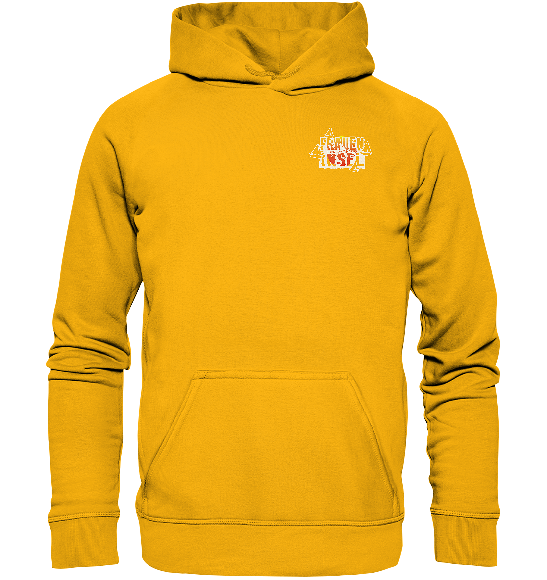 Fraueninsel Chiemsee | Organic Hoodie Front- & Rückendruck