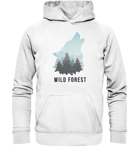 Wild Forest Wolf | Organic Hoodie