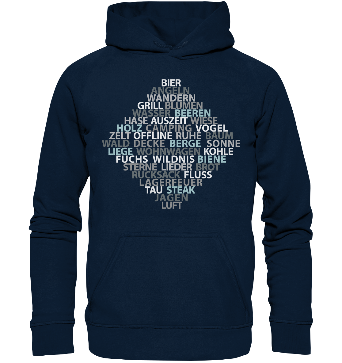 Wortsalat der Natur | Organic Hoodie 3XL-5XL