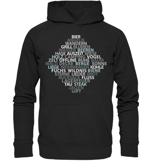 Wortsalat der Natur | Organic Hoodie 3XL-5XL