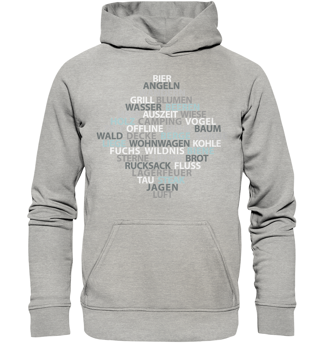 Wortsalat der Natur | Organic Hoodie 3XL-5XL
