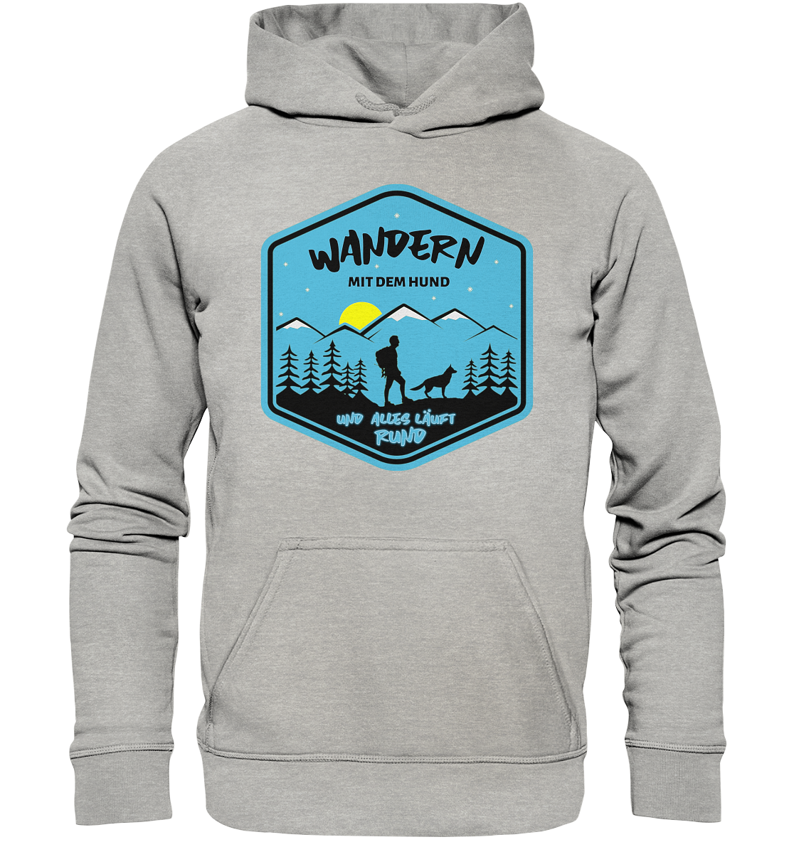 Wandern mit Hund | Organic Hoodie 3XL-5XL