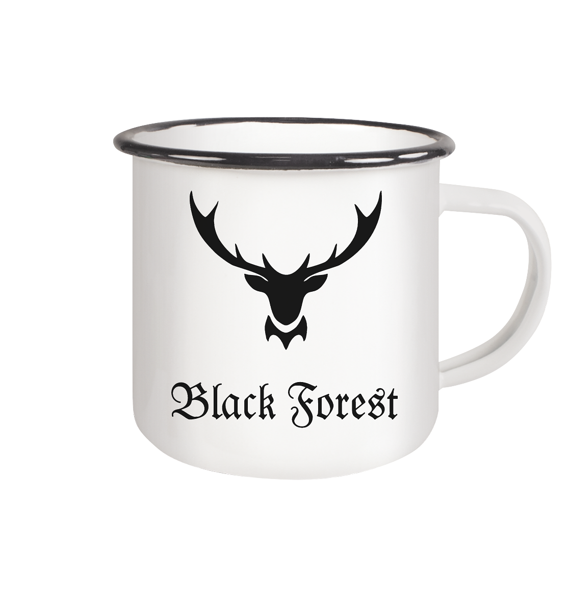 Black Forest Hirschgeweih | Emaille Tasse