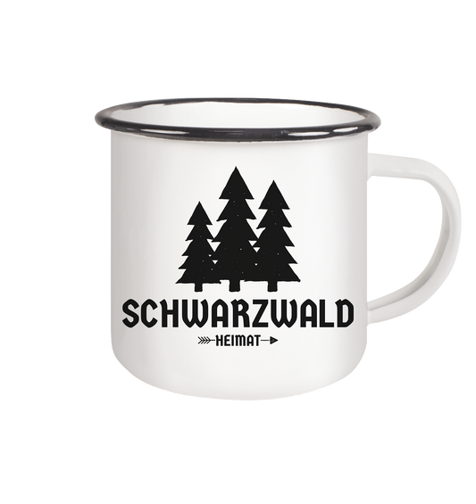 Schwarzwald Heimat | Tassen - Emaille Tasse (Black)