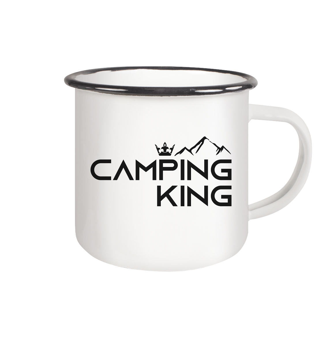 Camping King | Emaille Tasse