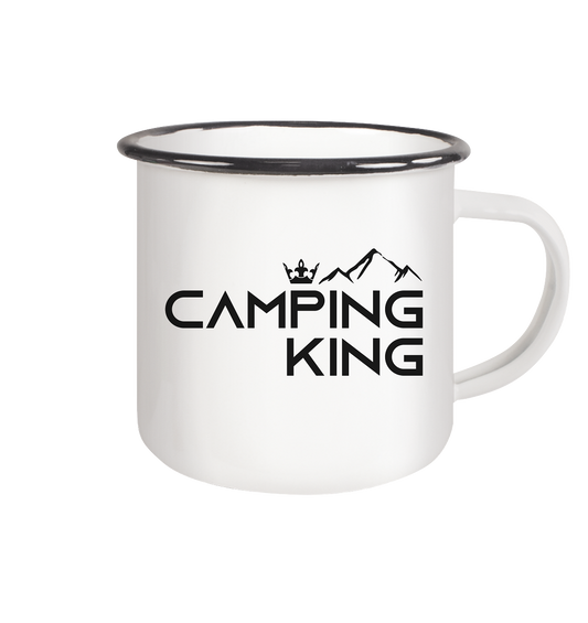 Camping King | Emaille Tasse