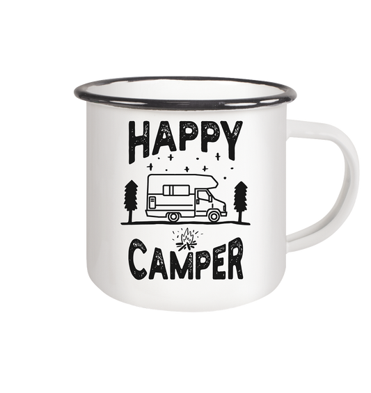 Happy Camper | Emaille Tasse