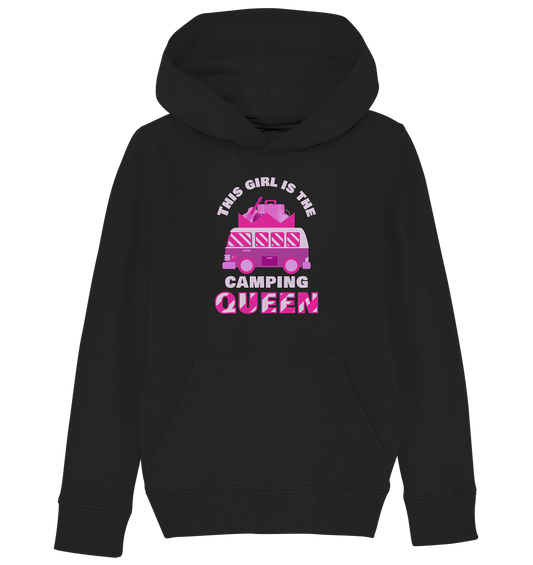 This Girl Is The Camping Queen | Organic Kinderhoodie