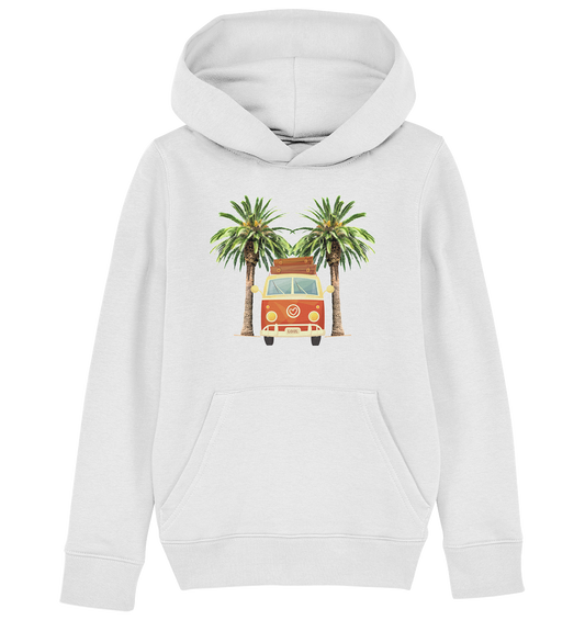 Campingbus mit Palmen | Kinder Organic Hoodie