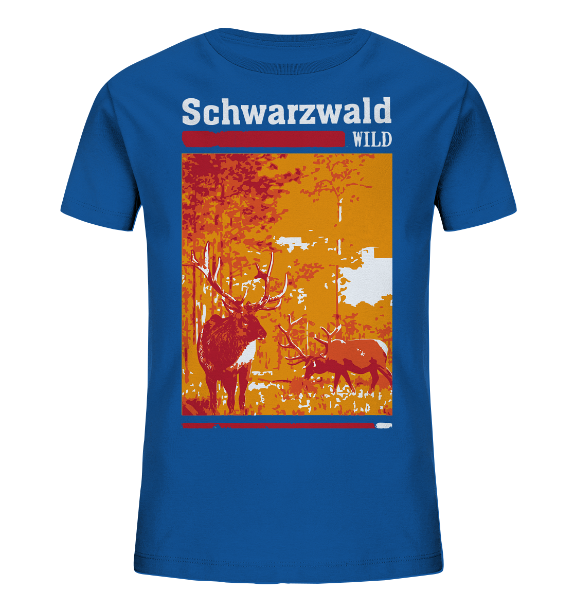 Schwarzwald Wild Hirsch | Kinder Bio T-Shirt Organic 98-164