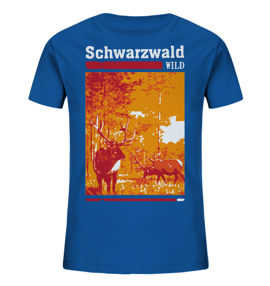 Schwarzwald Wild Hirsch | Kinder Bio T-Shirt Organic 98-164