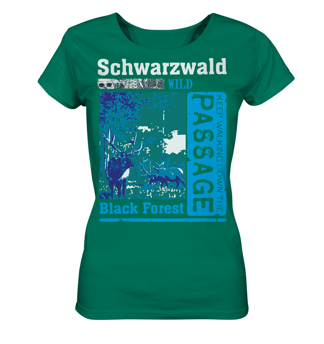 Schwarzwald Wild Passage | Damen Bio T-Shirt Organic