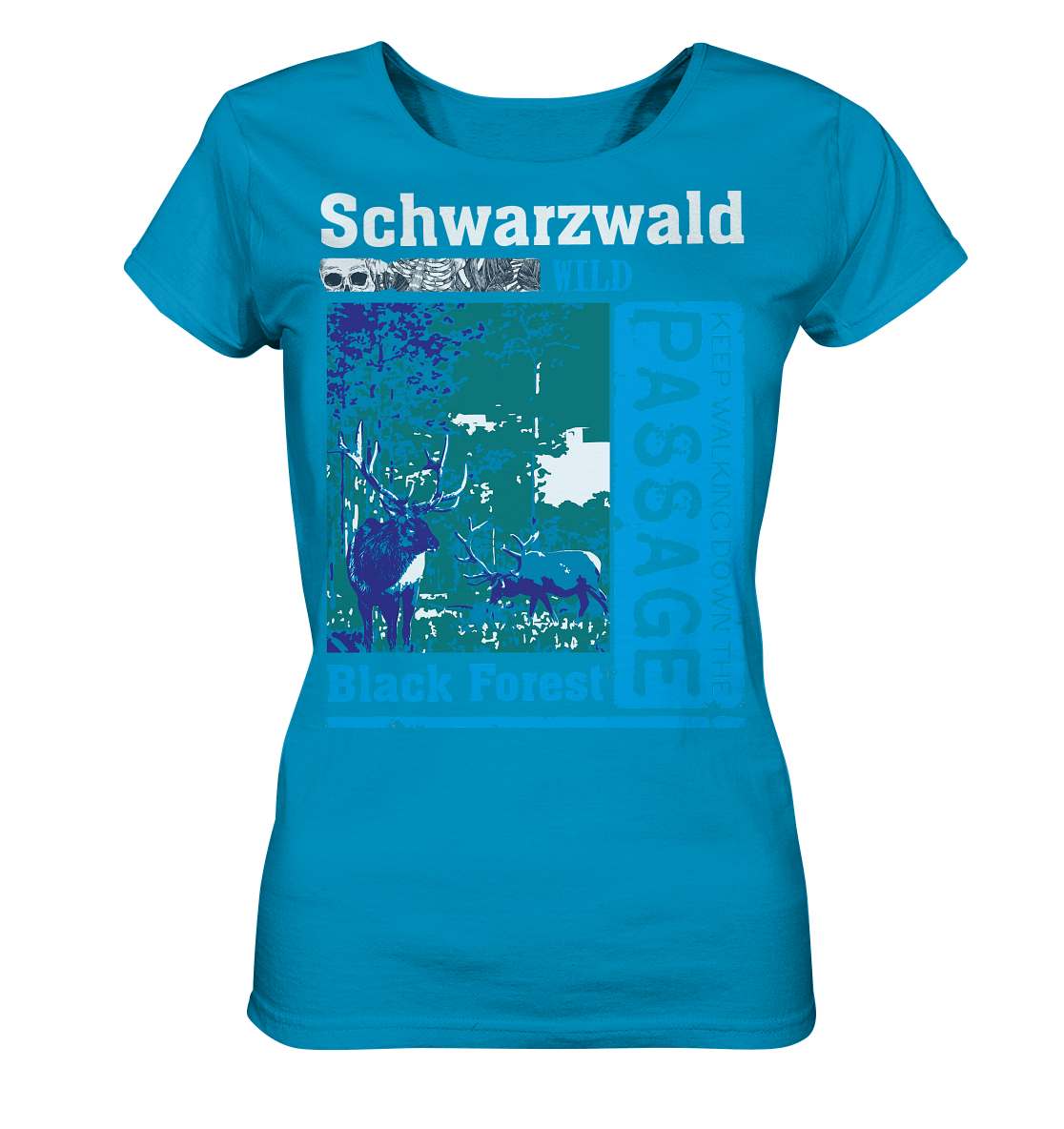 Schwarzwald Wild Passage | Damen Bio T-Shirt Organic