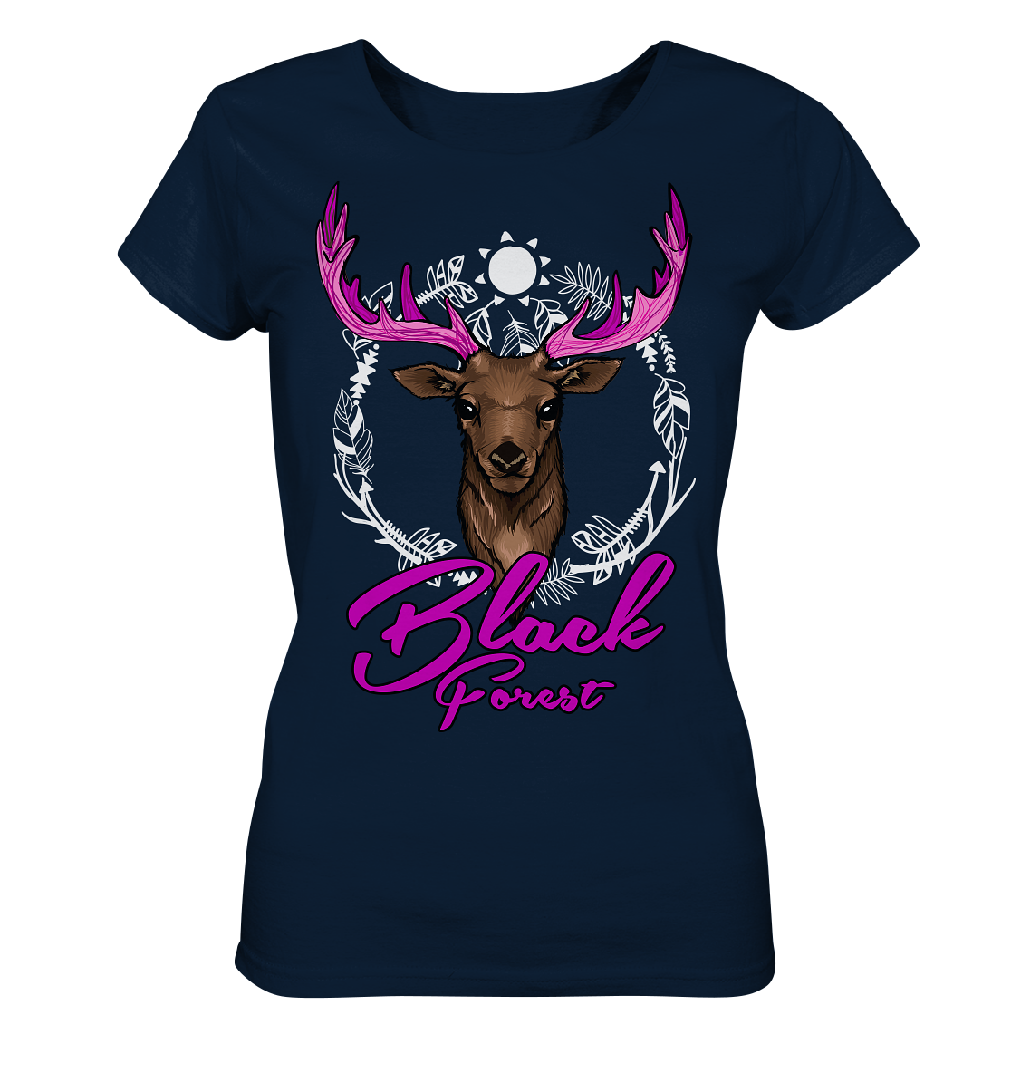 Black Forest Hirsch | Organic Damen T-Shirt