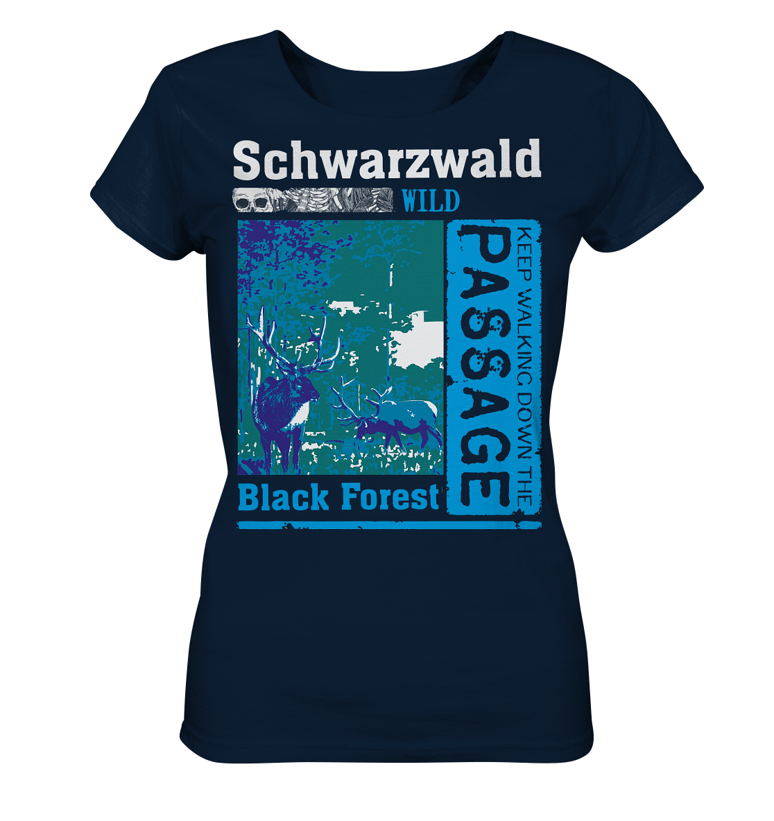 Schwarzwald Wild Passage | Damen Bio T-Shirt Organic