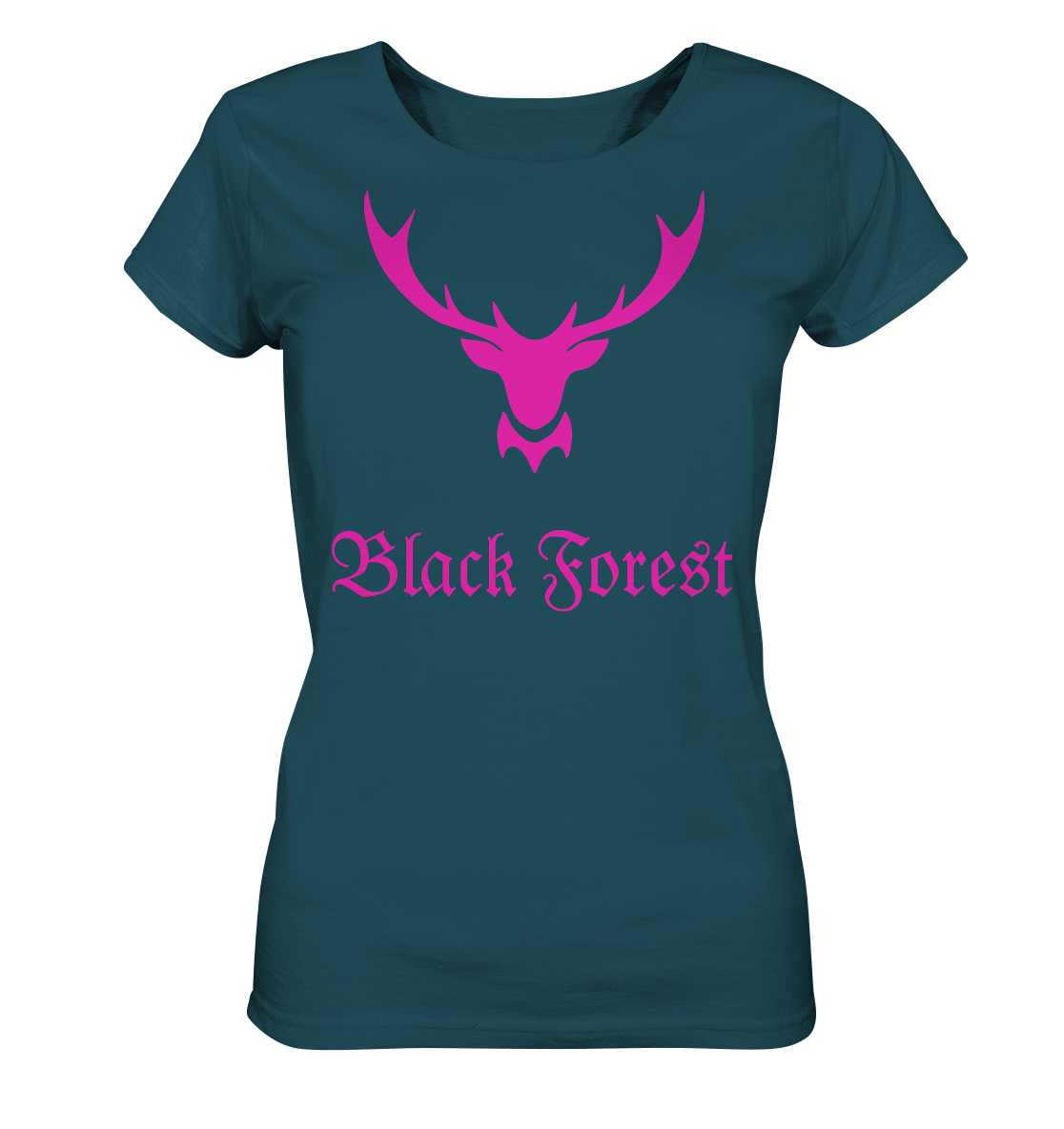 Black Forest Hirschgeweih | Organic Damen T-Shirt