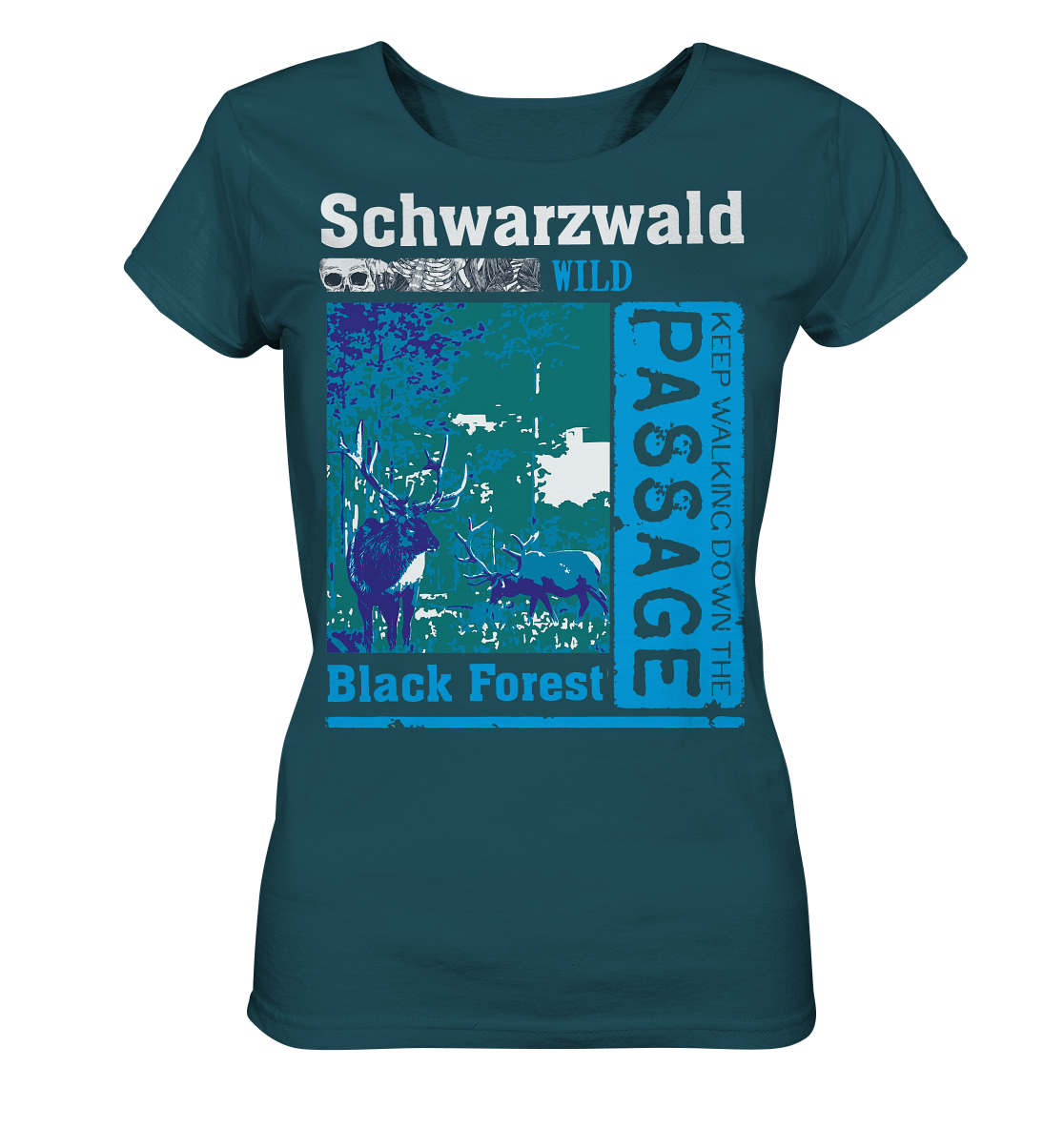 Schwarzwald Wild Passage | Damen Bio T-Shirt Organic