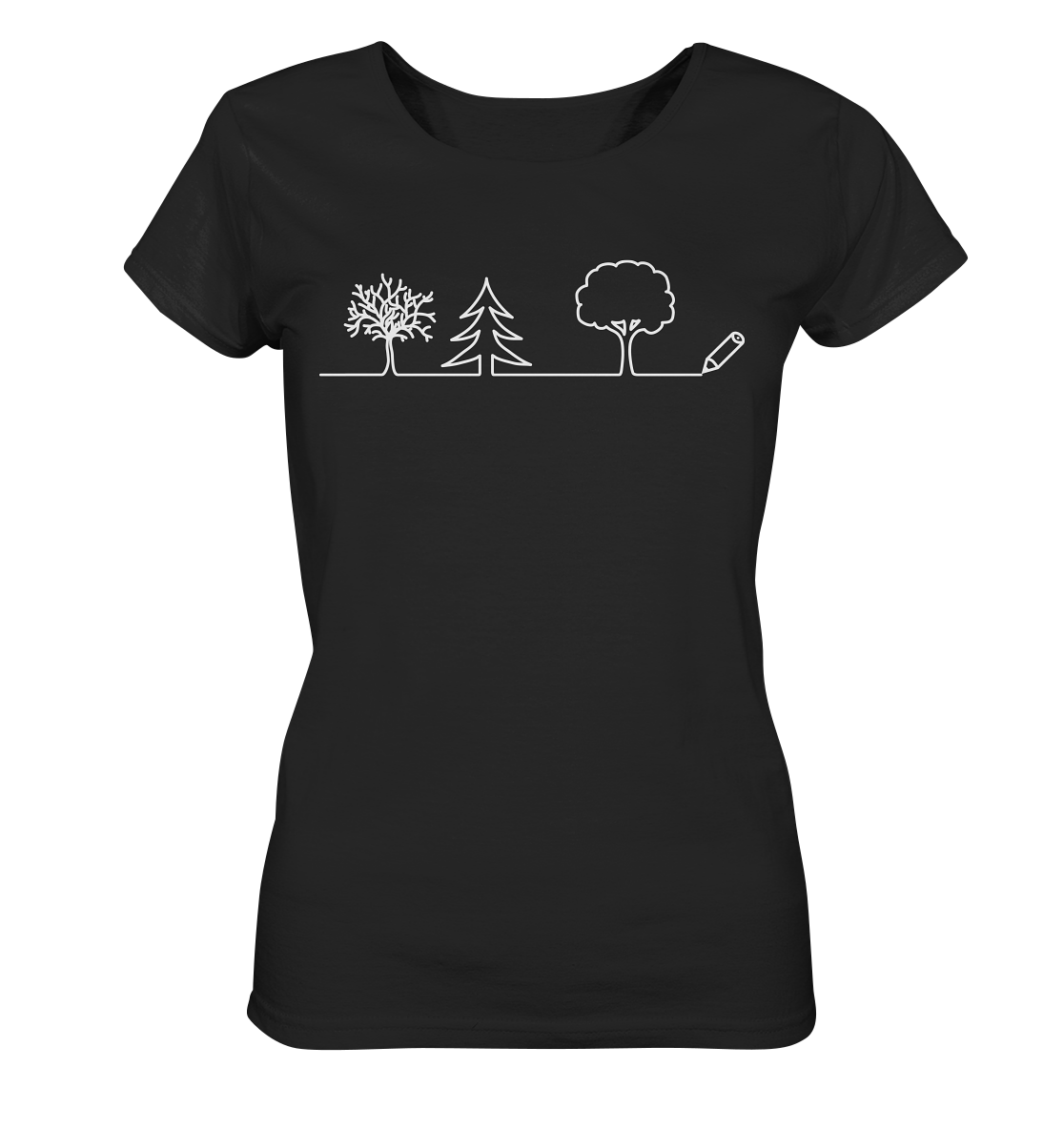 Bäume zeichnen | Organic Damen T-Shirt