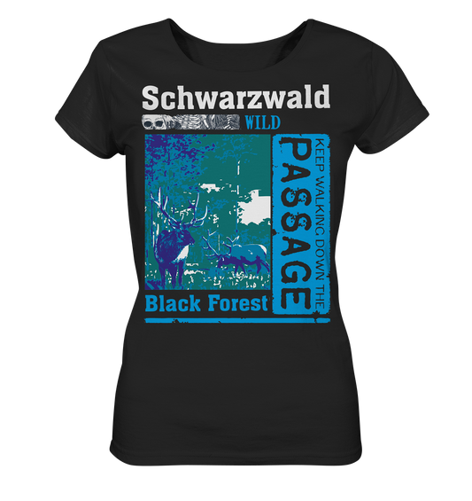 Schwarzwald Wild Passage | Damen Bio T-Shirt Organic