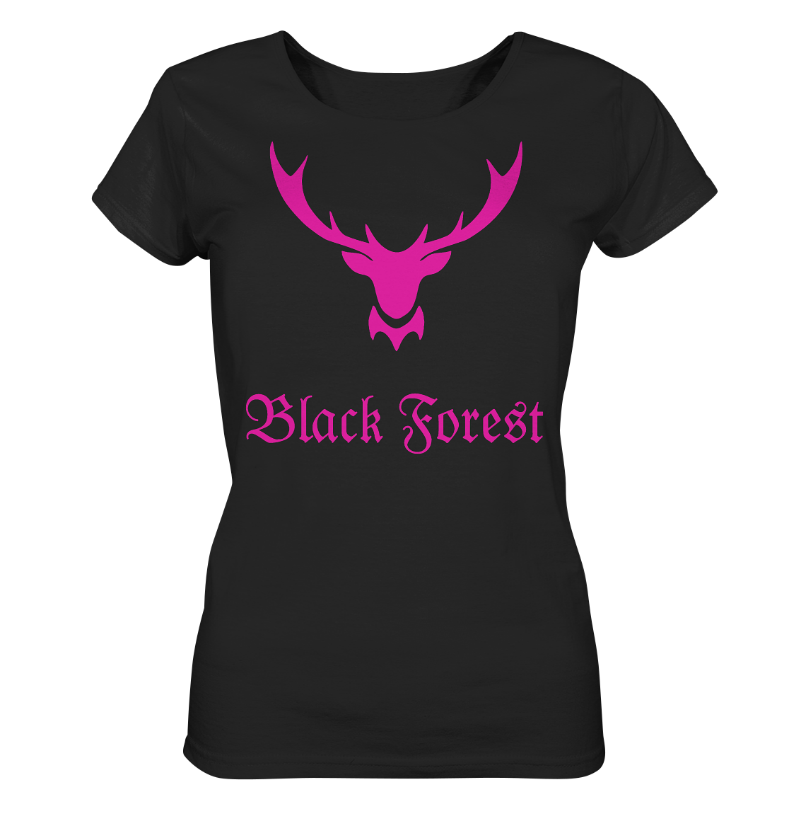 Black Forest Hirschgeweih | Organic Damen T-Shirt