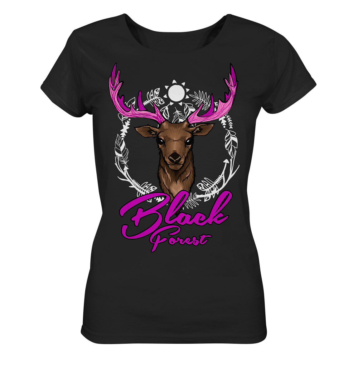 Black Forest Hirsch | Organic Damen T-Shirt