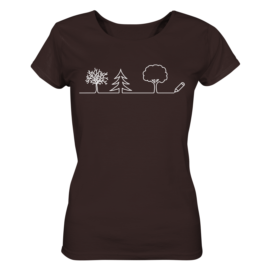 Bäume zeichnen | Organic Damen T-Shirt